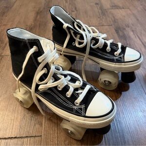 Classic Black High-Top Roller Skates for Women